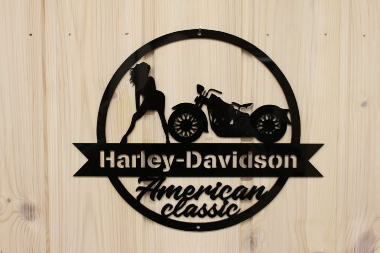 Garasjeskilt Harley Davidson akryl